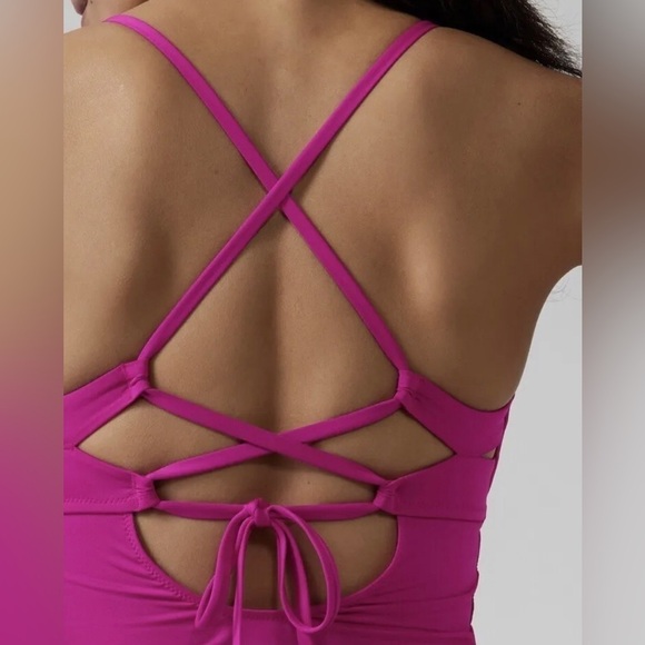 NWT! Athleta Electric Fuchsia A-C Triangle Tankini Top - Multiple Sizes💙 - Picture 4 of 6